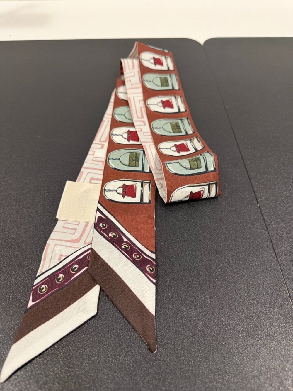 Fendi Silk Wrappy Scarf Baguette & Peek-A-Boo NIB (JB1516)